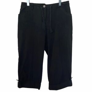 COUNTERPART Black Capris Cuffed Pants 6